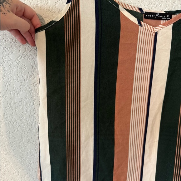 Emery Rose Striped Multicolor Cami Top - Size M - Perfect Condition - Picture 3 of 10